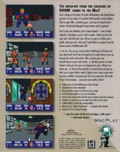 Wolfenstein 3D for Mac box, back